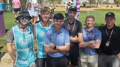Image for news article: Unexpected extended overseas adventure for Myerscough golf students