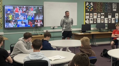 Image for news article: SUCCESS STORY: Back to College for football star Alex Kenyon